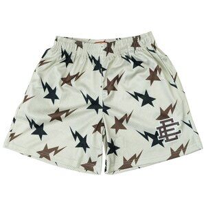 Eric Emanuel x BAPE EE Basic Shorts Cream Multicolor